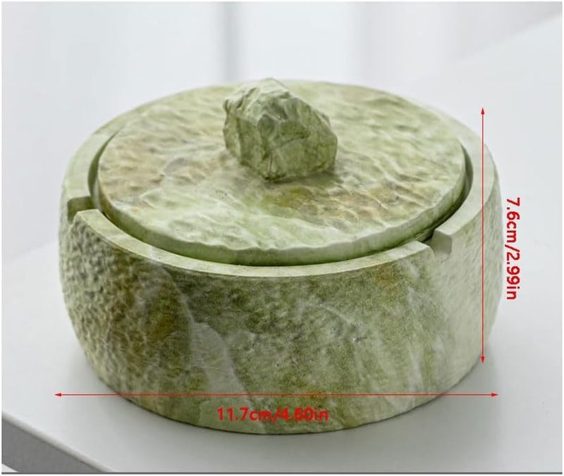 Ceramic Ashtray With Lid For Home Hotel Living Room Patio In 4 Colors - Image 1