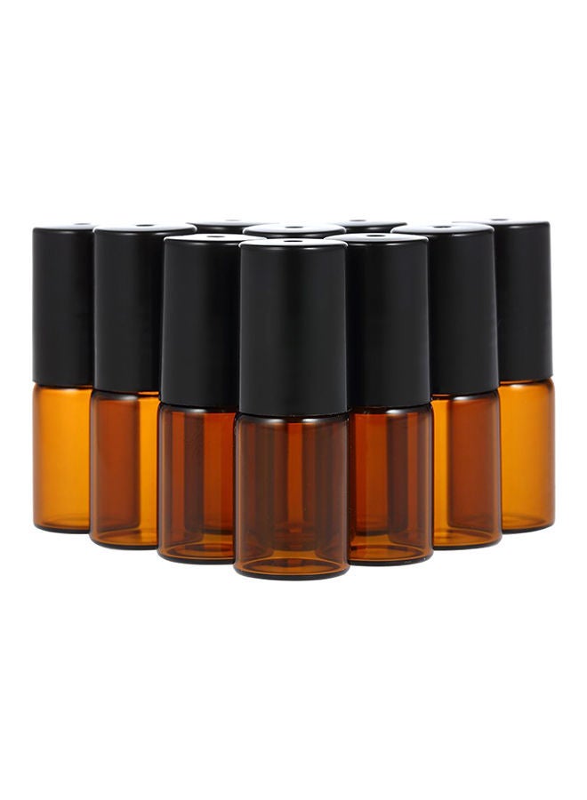 NIBEMINENT 10-Piece Dropper Bottle Set Amber - Image 1