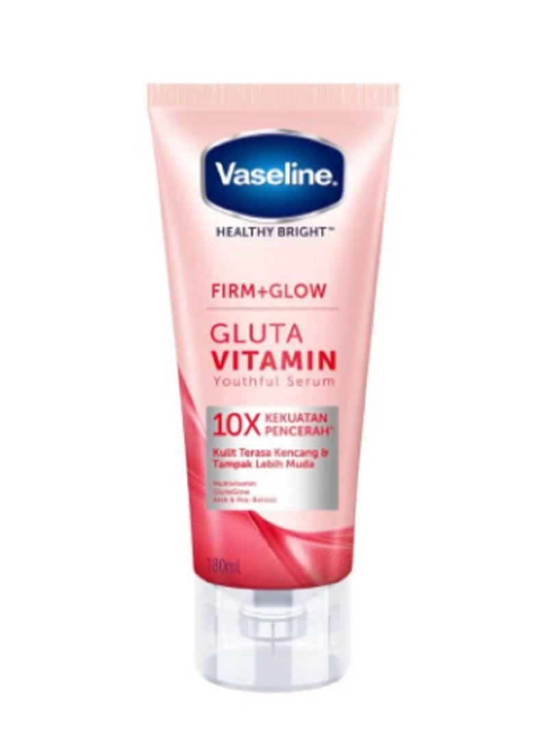 فازلين مصل الجسم برايت فيرم + جلو بفيتامين الجلوتا الشبابي 180 مل