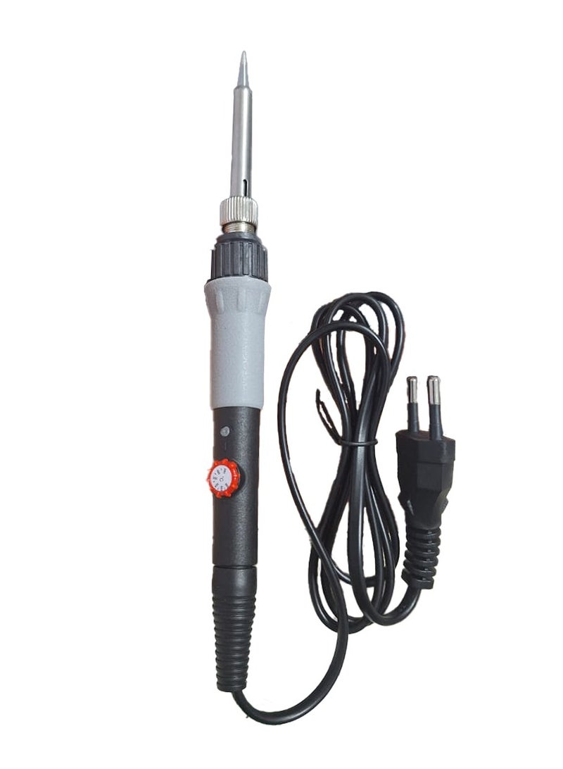 اي بي سي مكواة لحام كهربائية 60 وات، أداة لحام عالية الأداء مع تسخين سريع، تصميم متين، قبضة مريحة، مثالية للإلكترونيات وإصلاحات DIY والاستخدام المهني - Image 1