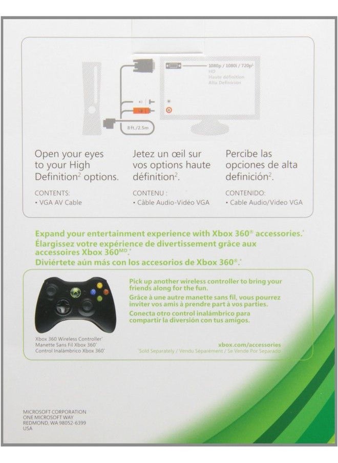 Microsoft - Xbox 360 Vga Hd Av Cable - Image 1