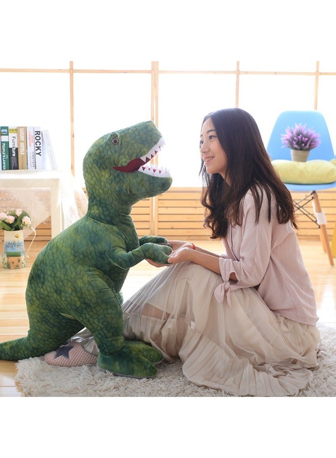 Cross Border Hot Sale Jurassic Dinosaur Plush Toy Doll Triceratops Tyrannosaurus Rag Doll-Color:Green Tyrannosaurus Rex-Height:Tyrannosaurus Rex: 80cm 0.84kg - Image 5