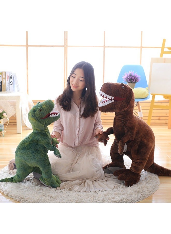 Cross Border Hot Sale Jurassic Dinosaur Plush Toy Doll Triceratops Tyrannosaurus Rag Doll-Color:Green Tyrannosaurus Rex-Height:Tyrannosaurus Rex: 80cm 0.84kg - Image 3