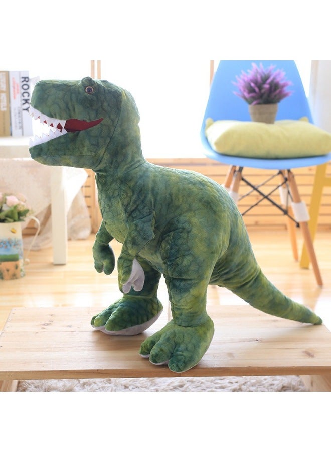 Cross Border Hot Sale Jurassic Dinosaur Plush Toy Doll Triceratops Tyrannosaurus Rag Doll-Color:Green Tyrannosaurus Rex-Height:Tyrannosaurus Rex: 80cm 0.84kg - Image 1