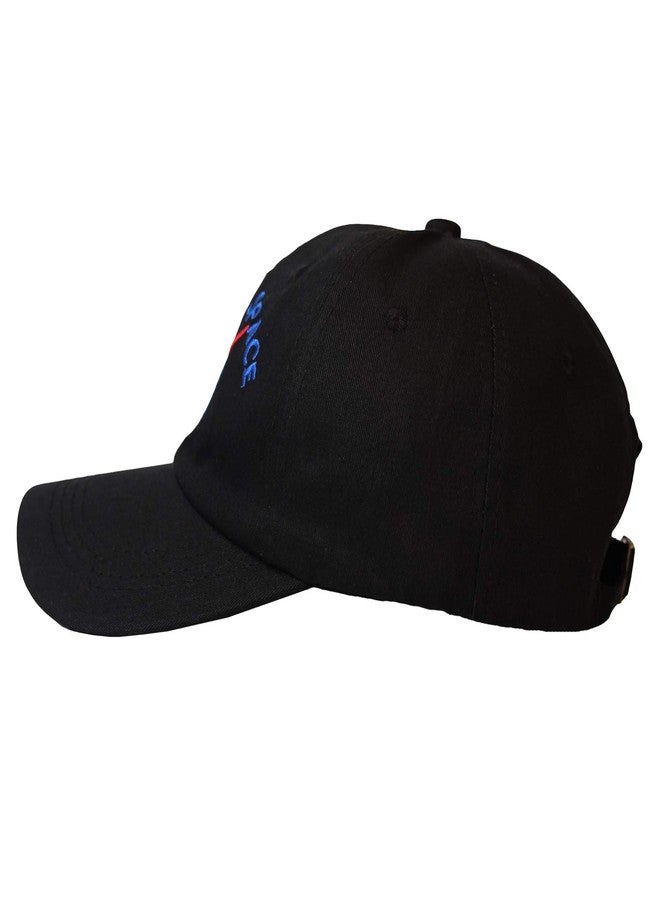 WITHMOONS NASA Baseball Cap Embroidery Patch Dad Trucker Hat VZ10061 (Black) - Image 2