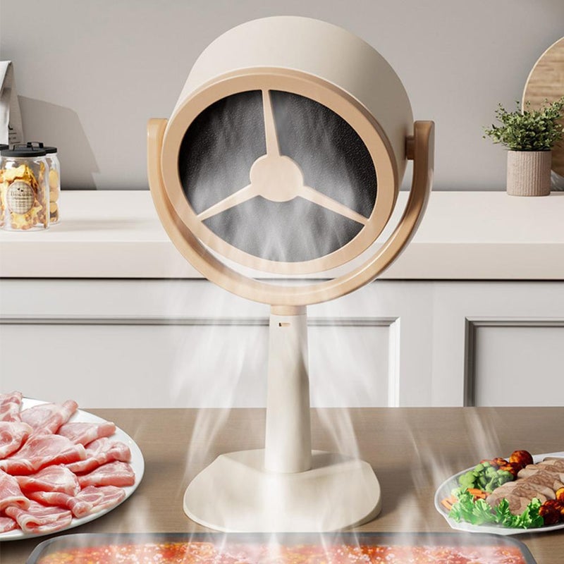 12pcs filter cotton + range hood, desktop mini range hood, household use, powerful suction, convenient new small hot pot range hood - Image 5