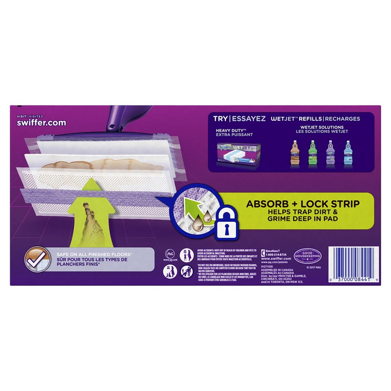 Swiffer WetJet Hardwood Floor Cleaner, Spray Mop Pad Refill, Multi Surface, 12 Count (Packaging May Vary) - Image 2
