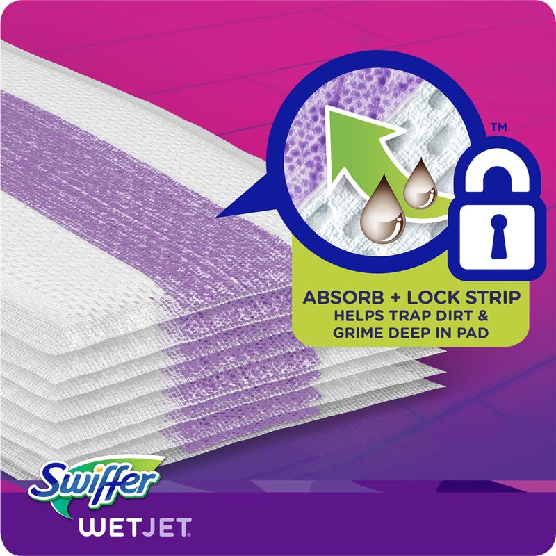 Swiffer WetJet Hardwood Floor Cleaner, Spray Mop Pad Refill, Multi Surface, 12 Count (Packaging May Vary) - Image 3