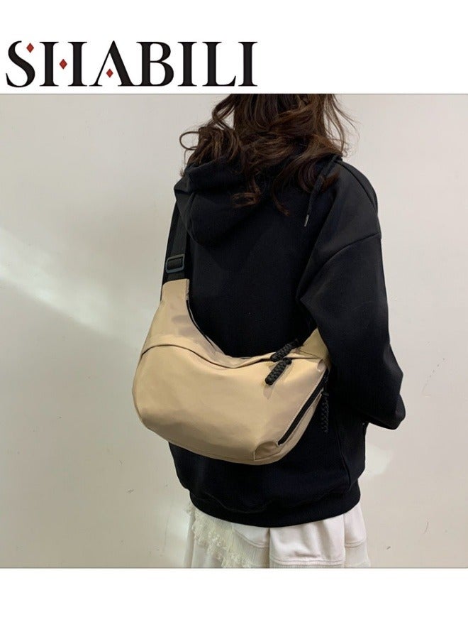 SHABILI Unisex Versatile Large-capacity Crossbody Bag, Boys' and Girls' Nylon Material Messenger Bag Shoulder Bag Satchel Bag Sling Bag, Daily Commuting Carry Bag Side Bag for Student，Teenagers, Men，Women - Image 1