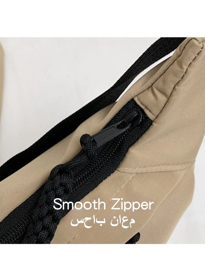 SHABILI Unisex Versatile Large-capacity Crossbody Bag, Boys' and Girls' Nylon Material Messenger Bag Shoulder Bag Satchel Bag Sling Bag, Daily Commuting Carry Bag Side Bag for Student，Teenagers, Men，Women - Image 3