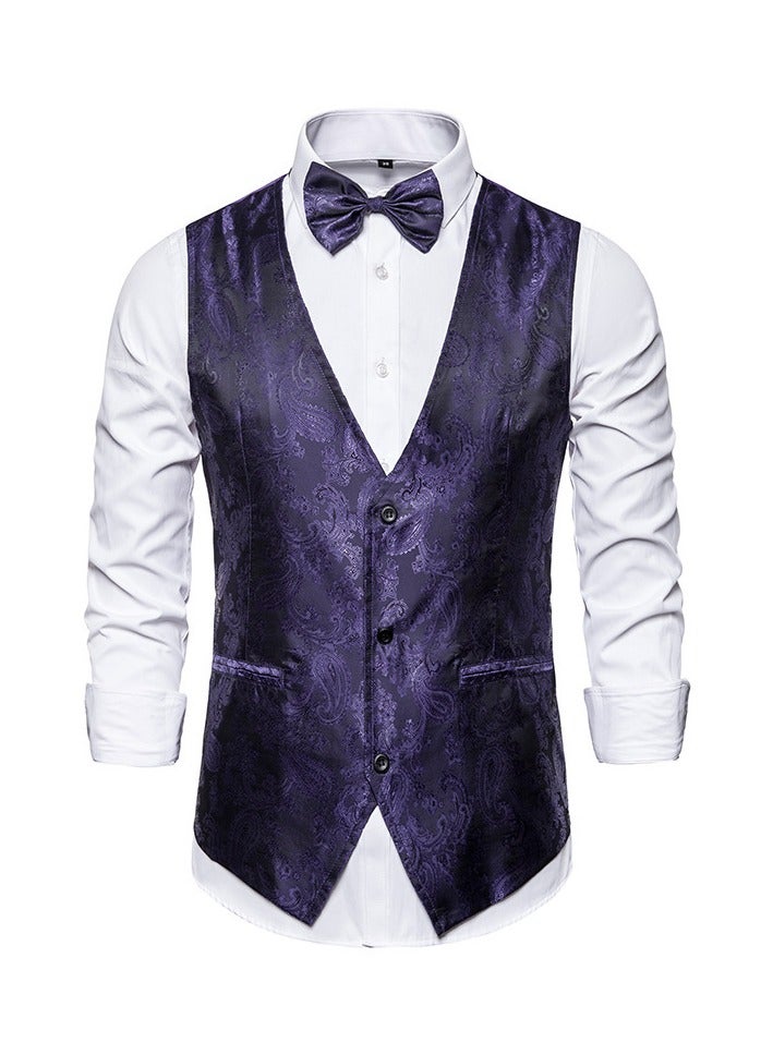 KUYING New Men's Jacquard Vest For Men  - Image 1