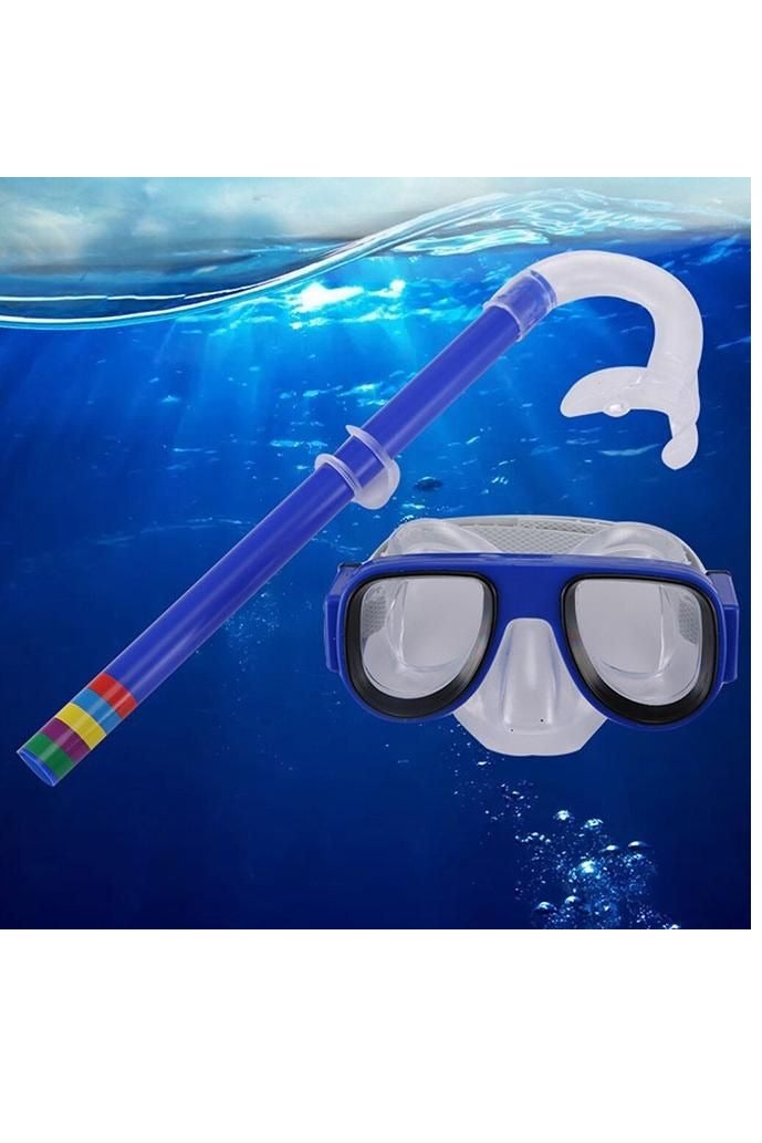 رونق مجموعة قناع الغوص للبالغين والشباب والرجال والنساء والاطفال، قناع غوص مضاد للضباب برؤية 180 درجة ومجموعة غطس علوية جافة، نظارات سباحة تحت الماء مع غطاء للأنف، معدات غطس مانعة للتسرب  مستلزمات سباحة ادوات السباحة - Image 3