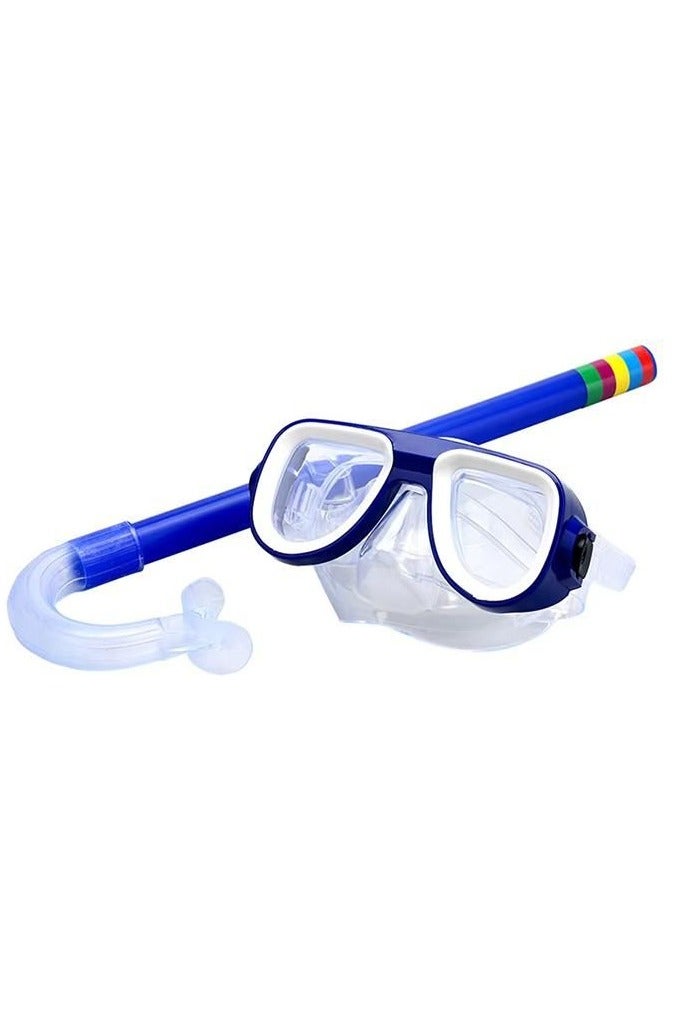 رونق مجموعة قناع الغوص للبالغين والشباب والرجال والنساء والاطفال، قناع غوص مضاد للضباب برؤية 180 درجة ومجموعة غطس علوية جافة، نظارات سباحة تحت الماء مع غطاء للأنف، معدات غطس مانعة للتسرب  مستلزمات سباحة ادوات السباحة - Image 1