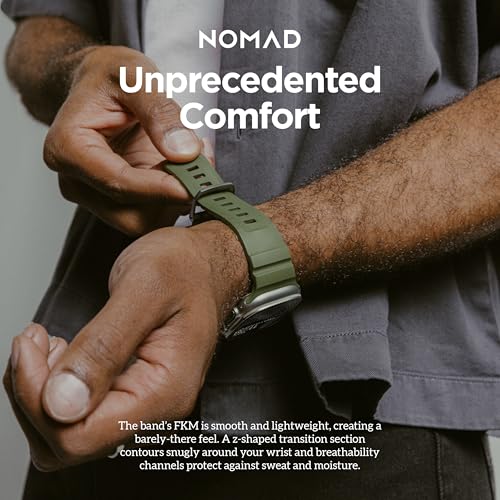 NOMAD Sport Band Rocky Point Forest for Apple Watch - 46/49mm Rugged Apple Watch Band with Natural Titanium Hardware Adventurous for Men and Women - Image 5