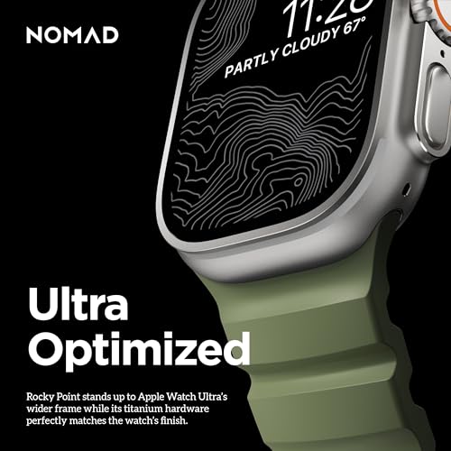 NOMAD Sport Band Rocky Point Forest for Apple Watch - 46/49mm Rugged Apple Watch Band with Natural Titanium Hardware Adventurous for Men and Women - Image 4