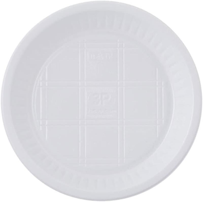 3P Round Disposable Plastic Plates 7" - 50 Pieces - Image 3