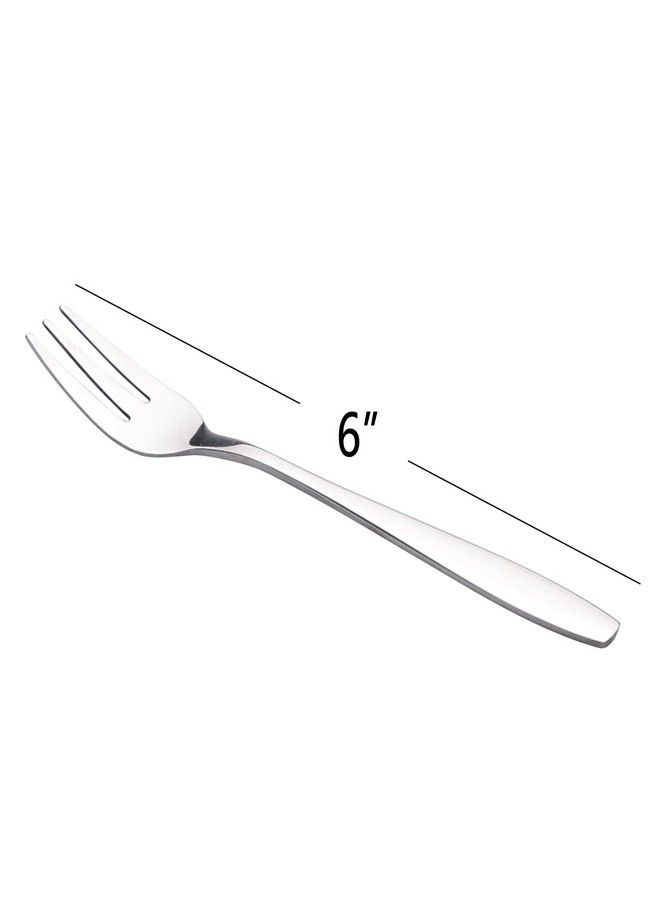 Pekky 16 Piece 3Tine Cake Forks Stainless Steel Tasting Appetizer Forks 6Inch - Image 3