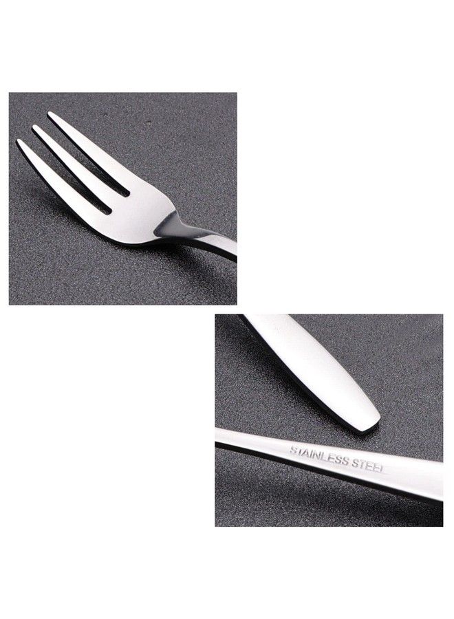 Pekky 16 Piece 3Tine Cake Forks Stainless Steel Tasting Appetizer Forks 6Inch - Image 5