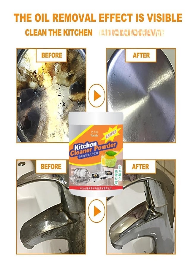 KIRMIT All-in-One Rust Remover Powder & Ultimate Rust RemovaL, Multipurpose Kitchen Rust Remover Advanced Rust Removal for All Surfaces (400gm) (Kitchen cleaning Powder) - Image 3