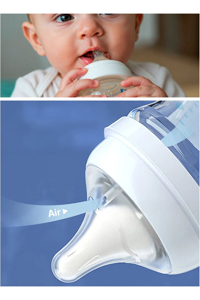 Dr.isla Anti-Choking Newborn Glass Baby Bottle – 90ml, Borosilicate Glass, Anti-Colic, BPA-Free, 0+ Months, Green - Image 3