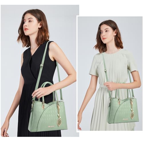 SiMYEER Satchel Purses and Handbags for Women Leather Crossbody Bags Shoulder Tote Bags - Image 2