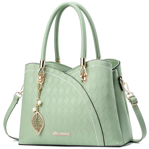 SiMYEER Satchel Purses and Handbags for Women Leather Crossbody Bags Shoulder Tote Bags - Image 1