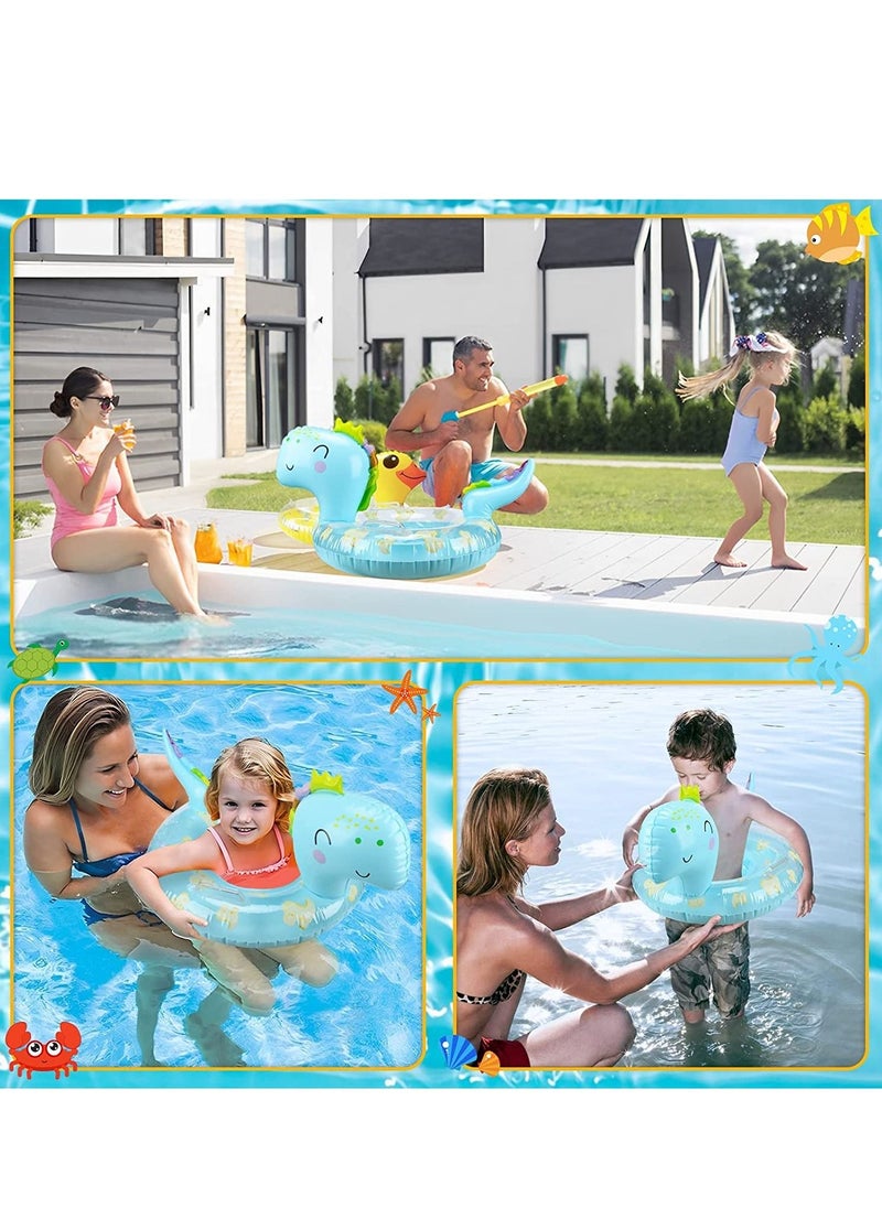 SYOSI - Baby Pool Float Infant Pool Floats with Safty Seat for Kids Toddlers Age 0-5 Under 110lbs for Inflatable Pool Beach Outdoor - Image 1