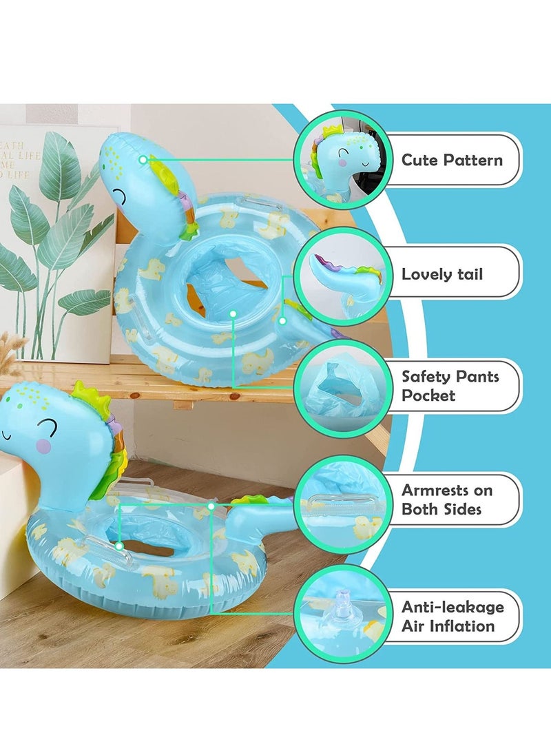 SYOSI - Baby Pool Float Infant Pool Floats with Safty Seat for Kids Toddlers Age 0-5 Under 110lbs for Inflatable Pool Beach Outdoor - Image 1