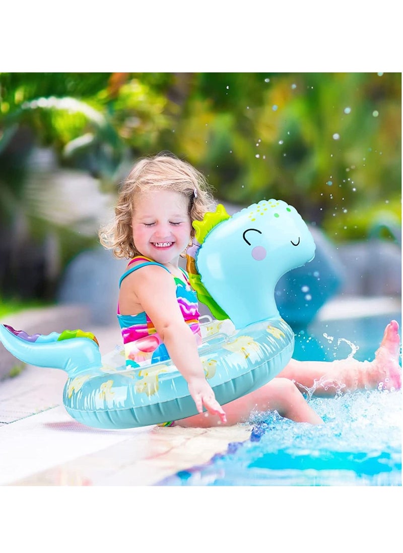 SYOSI - Baby Pool Float Infant Pool Floats with Safty Seat for Kids Toddlers Age 0-5 Under 110lbs for Inflatable Pool Beach Outdoor - Image 1