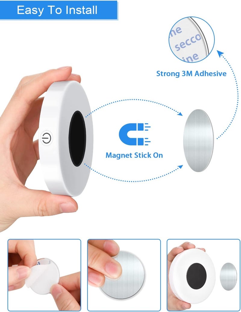 WILLED Dimmable Touch Light - 2 Pack Rechargeable LED Tap Lights with 1000mAh Battery - Image 3