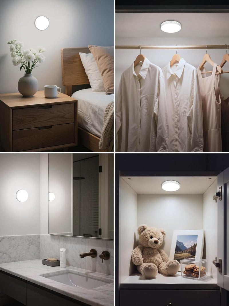 WILLED Dimmable Touch Light - 2 Pack Rechargeable LED Tap Lights with 1000mAh Battery - Image 2