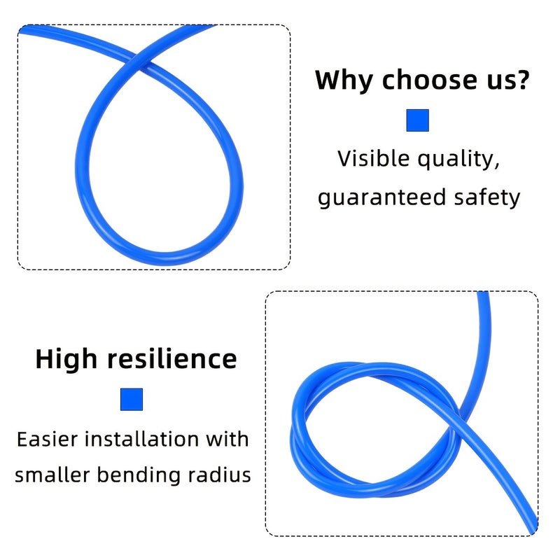 Air Compressor Hose 1582.68 Inch 8x5mm with Quick Connect Coupler European 3 in 1 Fittings - Image 5