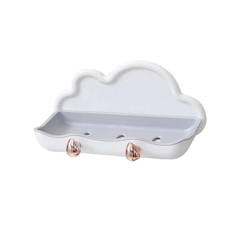 Cyrox Self Draining Soap Dish Cute Soap Dish Punch Free Wall Mount Soap Holder Box Bar Shower Soap Stand Soap Draining Soap Tray (1Pcs) - Image 1