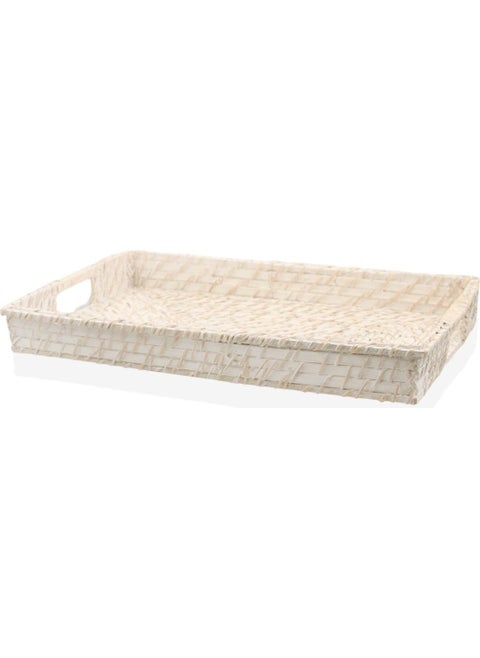 Wicker Tray Rectangular 45 x 31 x 6 cm