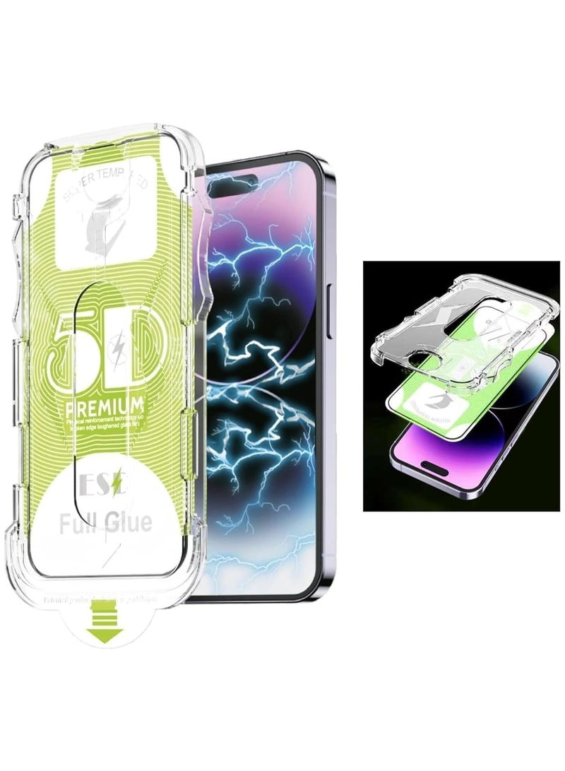 One-click Installation Screen Protector For iPhone 16 13 11 12 14 Pro Max Xs Xr X Tempered Glass Film Cover For iPhone 16 Pro (Iphone 16 Pro) - Image 1