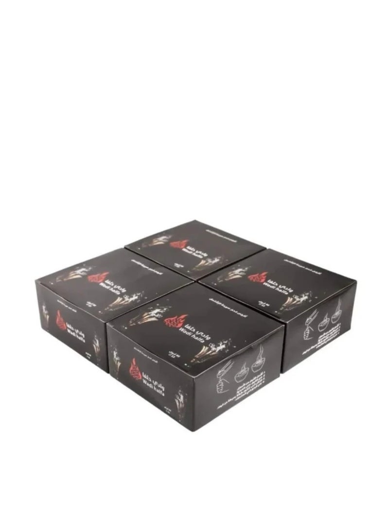Charcoal incense Wadi Halfa fast ignition 4 boxes of round tablets regular size 33