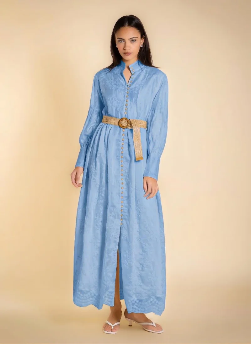 شايبس DETAILED EMBROIDERED MAXI DRESS