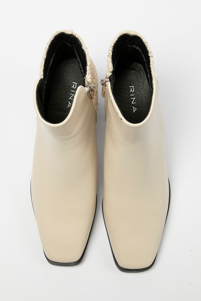 رينا جزمة كاحل بتفاصيل تويد - Image 4