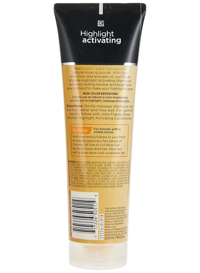 جون فريدا شامبو جون فريدا شير أشقر فاتح اللون، مُنشط ومُعزز للشعر الأشقر الفاتح، 8.45 أونصة - Image 2