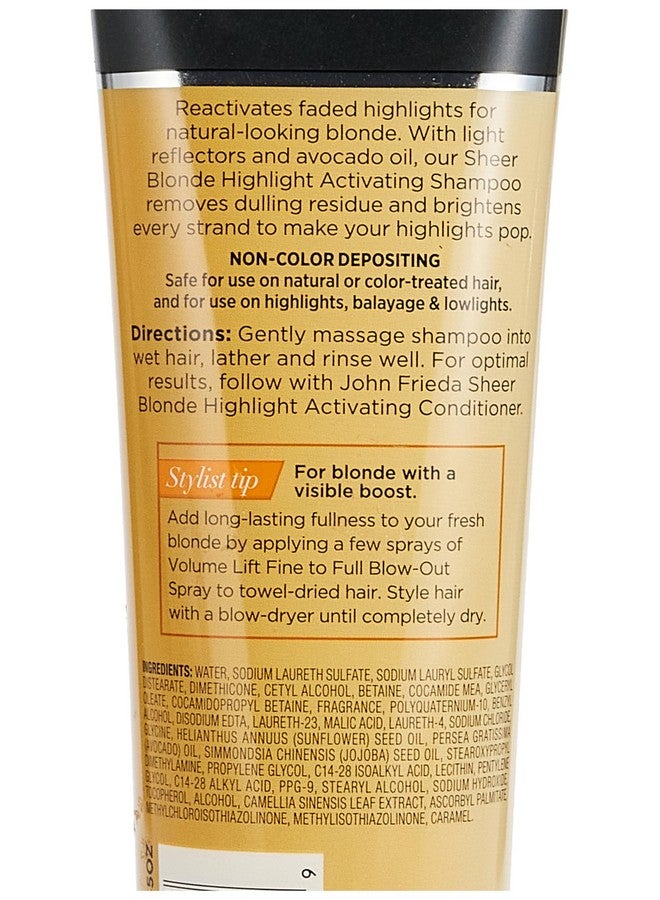جون فريدا شامبو جون فريدا شير أشقر فاتح اللون، مُنشط ومُعزز للشعر الأشقر الفاتح، 8.45 أونصة - Image 3