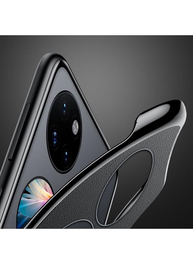 اس-توب جراب هاتف Huawei Mate Xs 2 مصنوع من الجلد العادي المطلي بالكهرباء وقابل للطي - Image 5