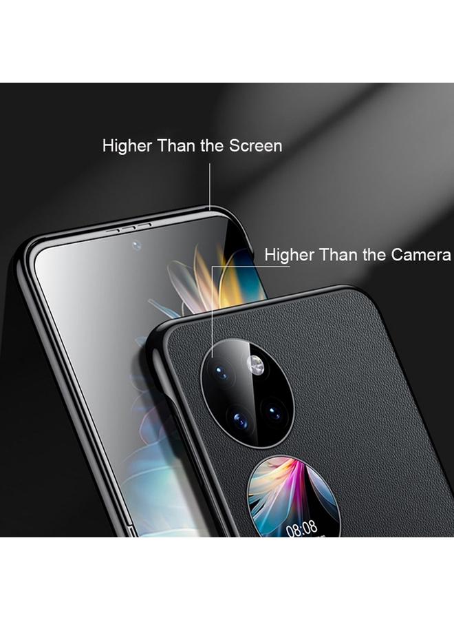 اس-توب جراب هاتف Huawei Mate Xs 2 مصنوع من الجلد العادي المطلي بالكهرباء وقابل للطي - Image 3