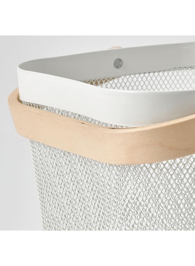 Zaboon Basket, white, 25x26x18 cm - Image 4