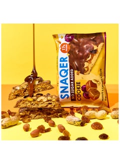 Snaq Fabriq Snaqer Protein Cookie with Peanuts, Caramel and Raisin No Sugar Added 10x45g  - Image 2