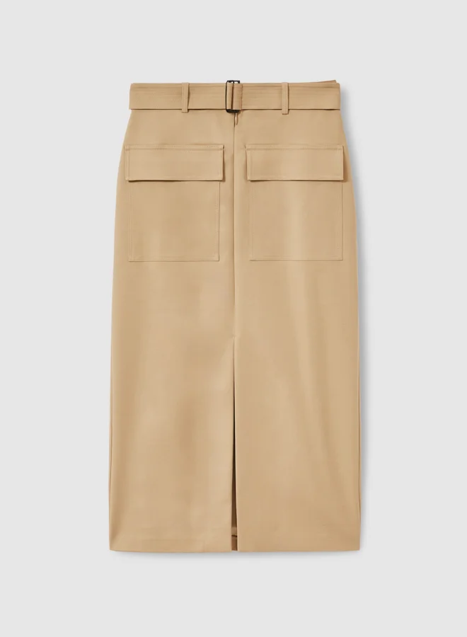REISS Pencil Cargo Skirt