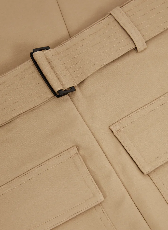 REISS Pencil Cargo Skirt
