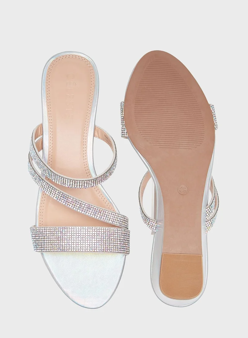 Celeste Multi Strap Wedge Sandals