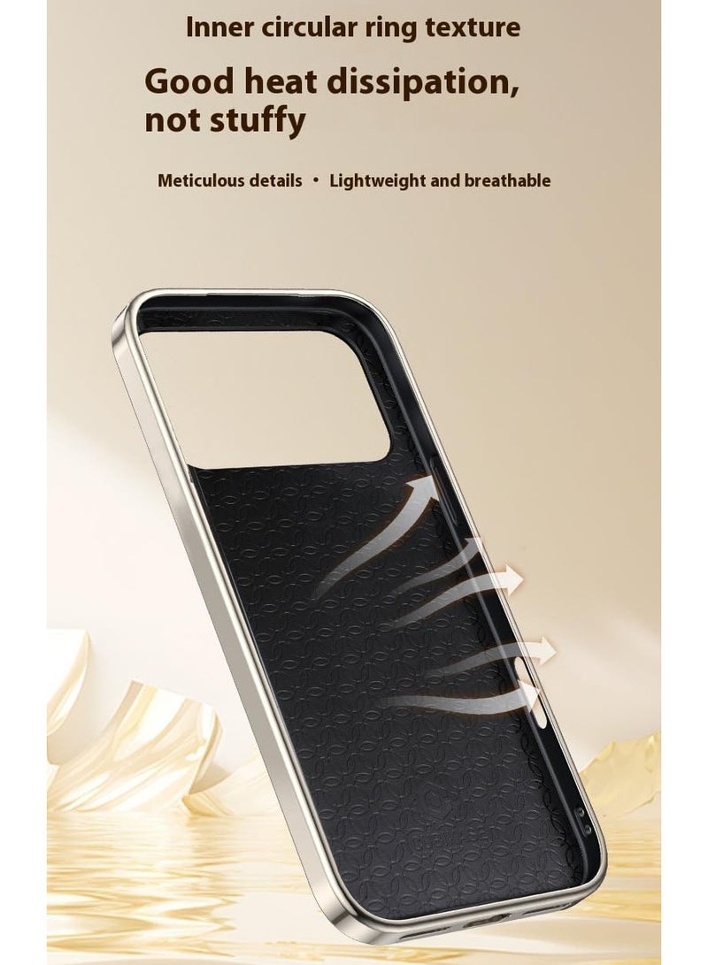 Leather Case for Xiaomi 17 Pro Max (2025),with 360 Rotatable Ring Stand Cover, Premium Leather Phone Case with Anti-Fingerprint,Shockproof, and Drop-Resistant Protection - Image 4