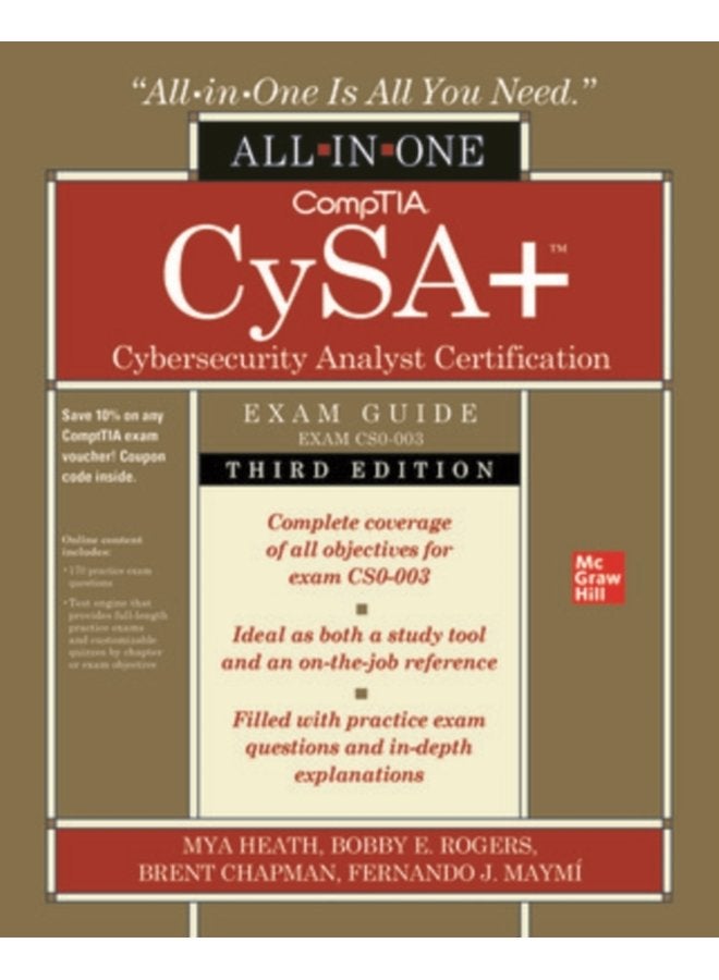 CompTIA CySA Cybersecurity Analyst Certification All in One Exam Guide Third Edition Exam CS0 003 - Paperback