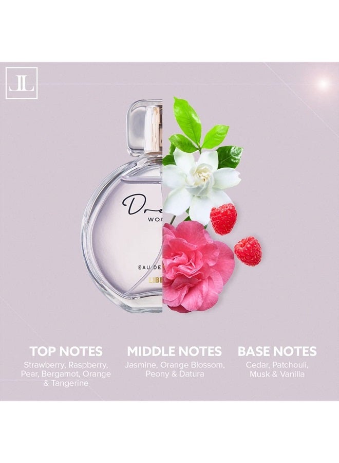 Liberty عطر للنساء، 3.4 أونصة عطور الأحلام برائحة تدوم طويلاً ماء عطر، رائحة زهرية فاخرة لرذاذ العطر للنساء - Image 5